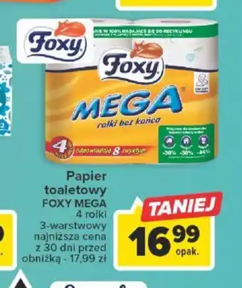 Carrefour Papier toaletowy FOXY MEGA oferta