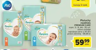 Carrefour Pieluchy Pampers premium care 78szt. oferta