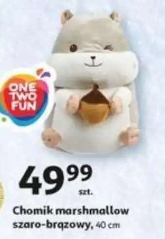Chomik marshmallow szaro-brązowy