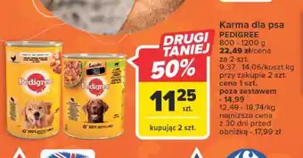 Carrefour Karma dla psa PEDIGREE 800-1200g oferta
