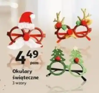 Auchan Okulary świąteczne oferta