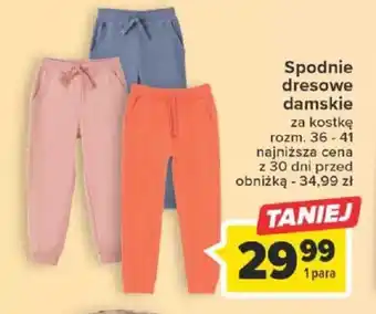 Carrefour Spodnie dresowe damskie za kostkę rozm. 36-41 oferta