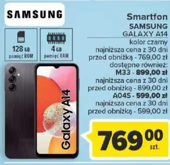 Carrefour Smartfon SAMSUNG Galaxy A14 oferta