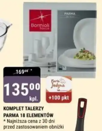 KOMPLET TALERZY PARMA 18 ELEMENTÓW