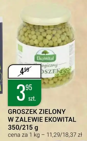 bi1 Groszek zielony w zalewie ekowital 350/215 g oferta