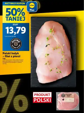 Lidl Polski indyk filet z piersi 1kg oferta