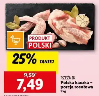 Lidl RZEŹNIK Polska kaczka porcja rosołowa 1kg oferta