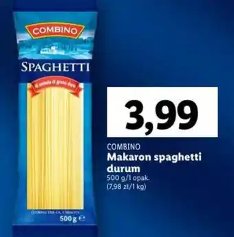 Lidl COMBINO Makaron spaghetti durum 500g oferta