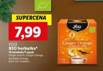 Lidl YOGI BIO herbatka 12 torebek oferta