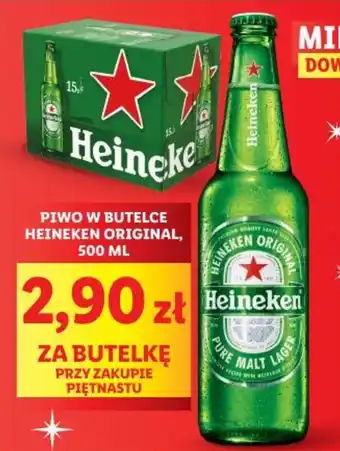 Lidl PIWO W BUTELCE HEINEKEN ORIGINAL, 500 ML oferta