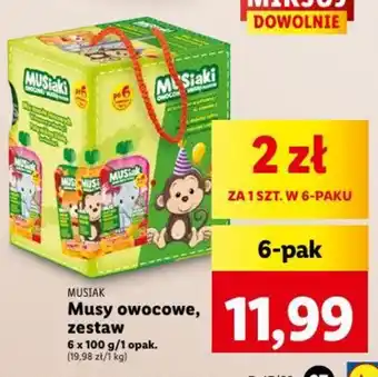Lidl MUSIAK Musy owocowe, zestaw oferta