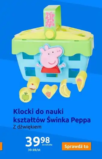 Action Klocki do nauki kształtów Świnka Peppa oferta
