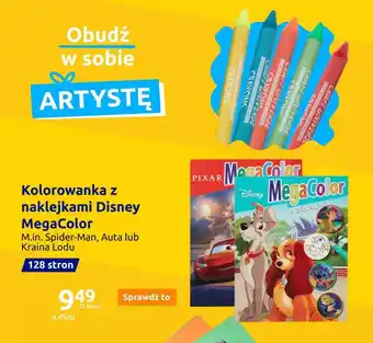 Action Kolorowanka z naklejkami Disney MegaColor oferta