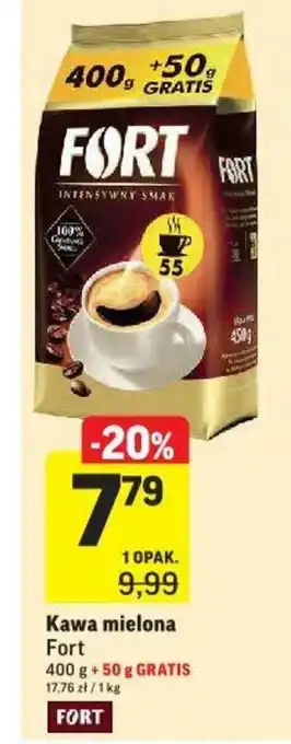 Intermarche Kawa mielona Fort 400+50g oferta