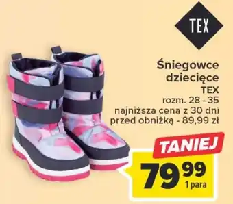 Carrefour Śniegowce dziecięce oferta