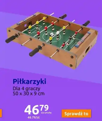 Piłkarzyki Dla 4 graczy 50 x 30 x 9 cm