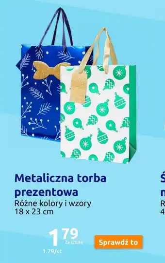 Action Metaliczna torba prezentowa oferta
