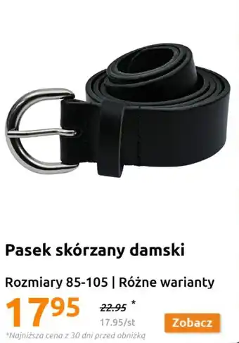 Action Pasek skórzany damski oferta