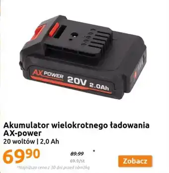 Action Akumulator wielokrotnego tadowania AX-power 20 V oferta