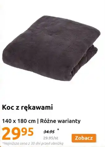Action Koc z rękawami 140 x 180 cm oferta