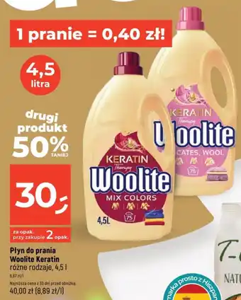 Dealz Płyn do prania Woolite Keratin 4,5 l oferta