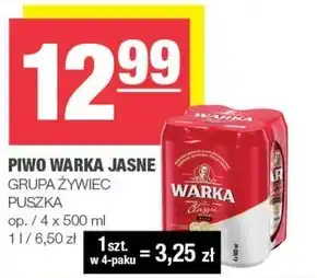 Spar Warka classic piwo jasne 4 x 500 ml oferta