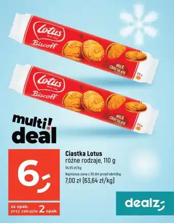 Dealz Ciastka Lotus 110 g oferta