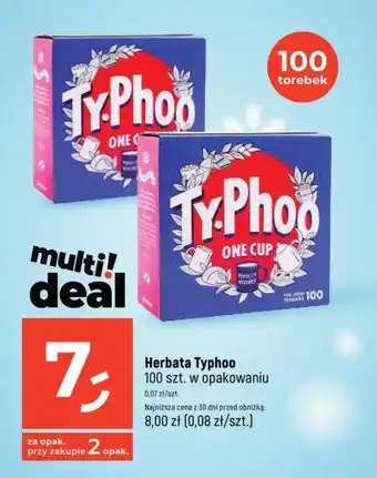 Dealz Herbata Typhoo 100 szt. oferta