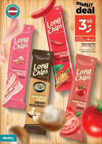 Dealz Chipsy Long Chips 75 g oferta