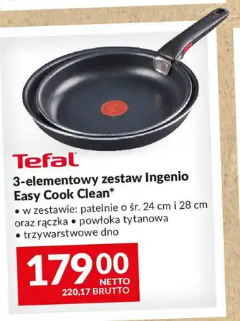 Makro Tefal 3-elementowy zestaw Ingenio Easy Cook Clean oferta