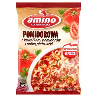 Żabka Amino zupa błyskawiczna pomidorowa z kawałkami pomidorów i natką pietruszki 61 g oferta