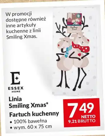 Makro ESSEX HOME Linia Smiling Xmas Fartuch kuchenny oferta
