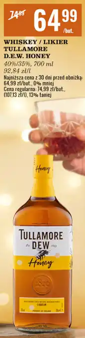Biedronka WHISKEY / LIKIER TULLAMORE D.E.W. HONEY 700 ml oferta