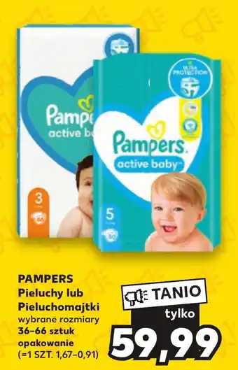 Kaufland PAMPERS Pieluchy lub Pieluchomajtki 36-66 szt. oferta