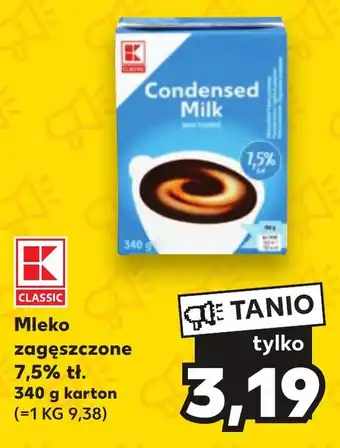 Kaufland Mleko zagęszczone 7,5% tł. 340 g oferta