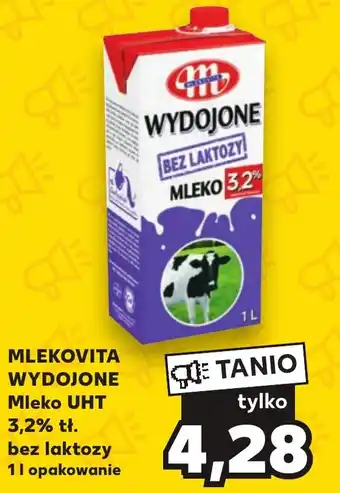 Kaufland MLEKOVITA WYDOJONE Mleko UHT 3,2% tł. 1 l oferta