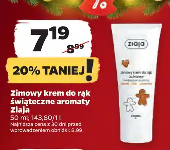 Netto Zimowy krem do rąk świąteczne aromaty ziaja oferta