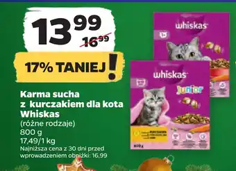 Netto Karma sucha z kurczakiem dla kota whiskas oferta