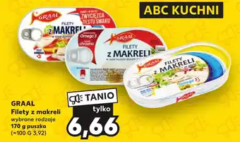 Kaufland GRAAL Filety z makreli wybrane rodzaje 170 g oferta