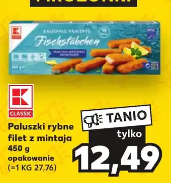Kaufland Paluszki rybne filet z mintaja 450 g oferta