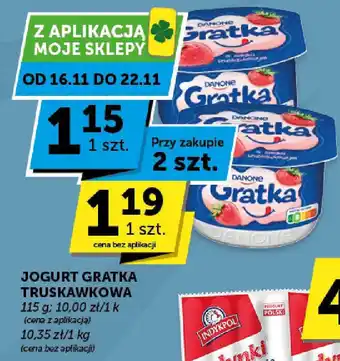 Groszek JOGURT GRATKA TRUSKAWKOWA 115 g oferta