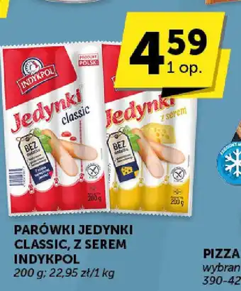 Groszek PARÓWKI JEDYNKI CLASSIC, Z SEREM INDYKPOL 200 g oferta