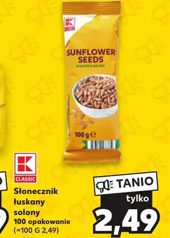Kaufland Słonecznik łuskany solony 100 g oferta