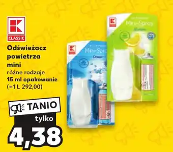 Kaufland Odświeżacz powietrza mini 15ml oferta