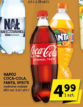 Groszek NAPÓJ COCA-COLA, FANTA, SPRITE 850 ml oferta