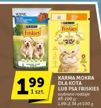 Groszek KARMA MOKRA DLA KOTA LUB PSA FRISKIES 85-100 g oferta