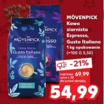 Kaufland MÖVENPICK Kawa ziarnista Espresso Gusto Italiano 1kg oferta