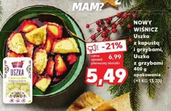 Kaufland NOWY WIŚNICZ Uszka z kapustą i grzybami Uszka z grzybami 400 g oferta