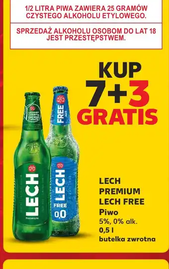 Kaufland LECH PREMIUM LECH FREE Piwo 0,5l oferta