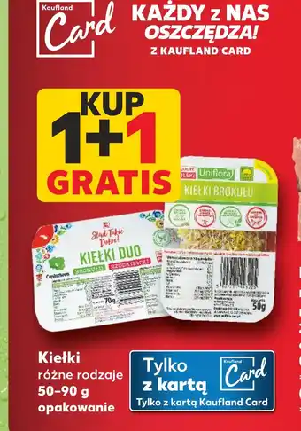Kaufland Kiełki różne rodzaje 50-90 g opakowanie oferta
